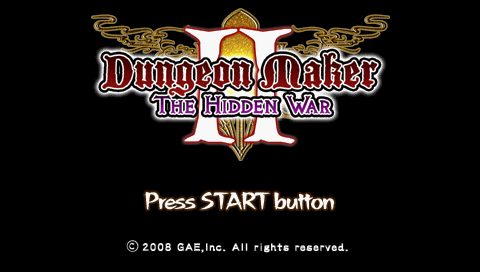 Dungeon Maker II - The Hidden War title screen image #1 