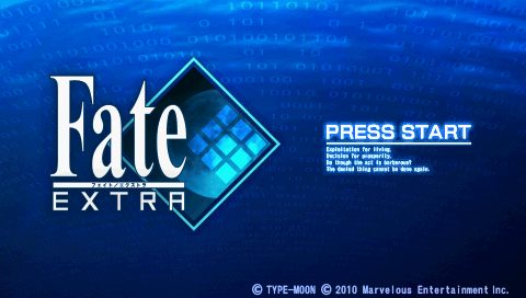 Fate/extra  title screen image #1 