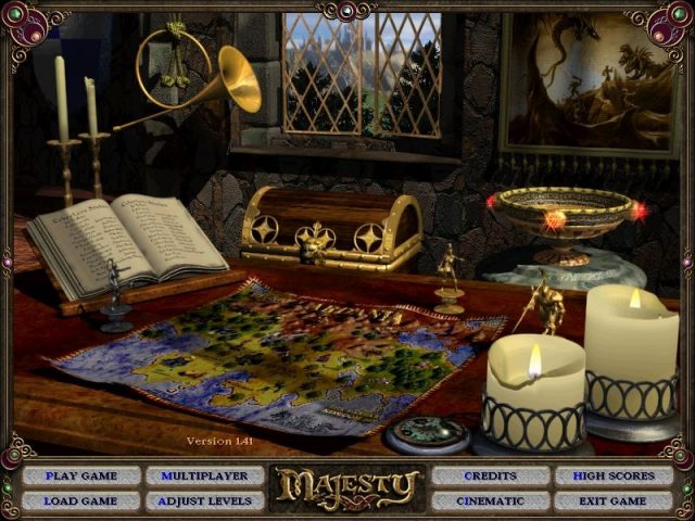 Majesty  in-game screen image #2 Main menu