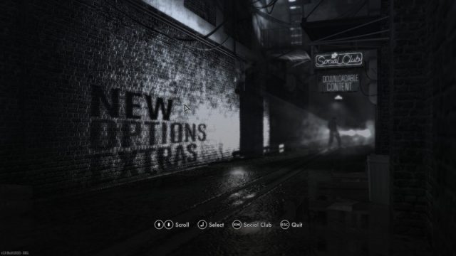 L.A. Noire  in-game screen image #2 Main menu