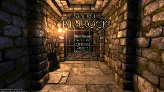 Legend of Grimrock title screen image #1 Main menu