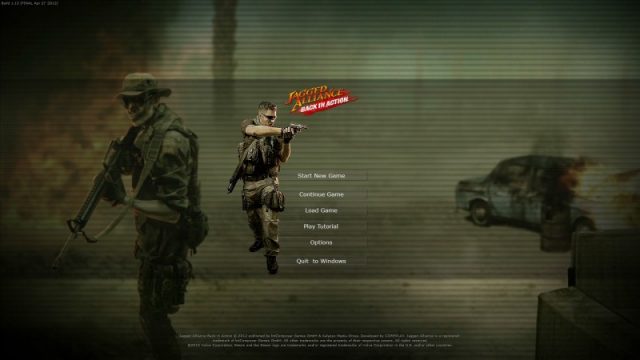 Jagged Alliance: Back in Action in-game screen image #2 Main menu