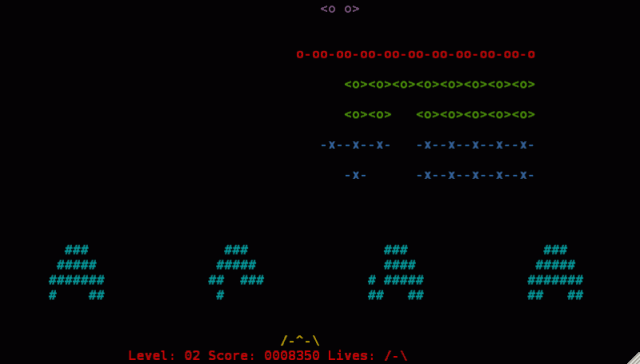 nInvaders in-game screen image #1 