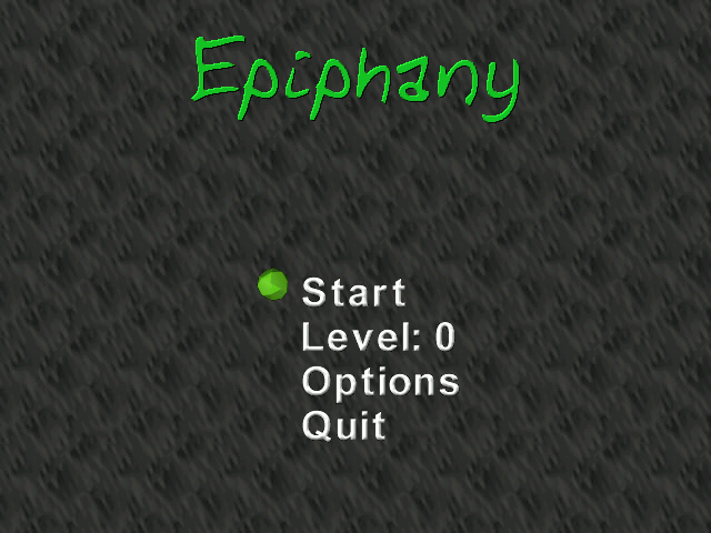 Epiphany  title screen image #1 