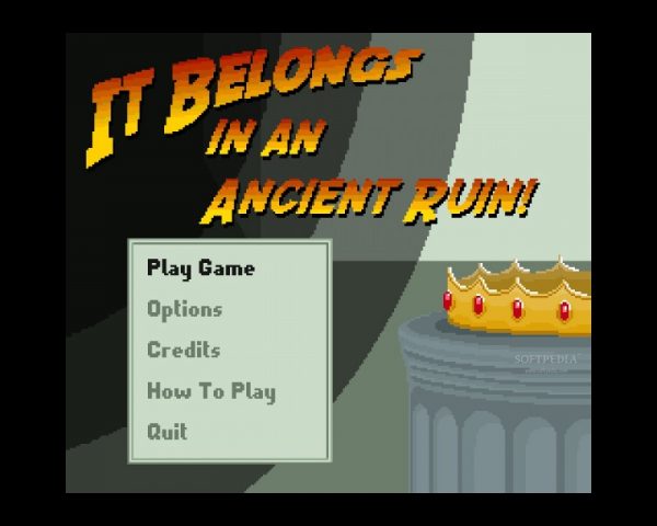 It Belongs in an Ancient Ruin title screen image #1 
