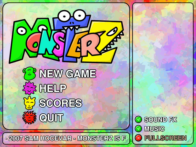 Monsterz title screen image #1 