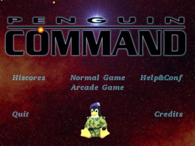 Penguin Command title screen image #1 