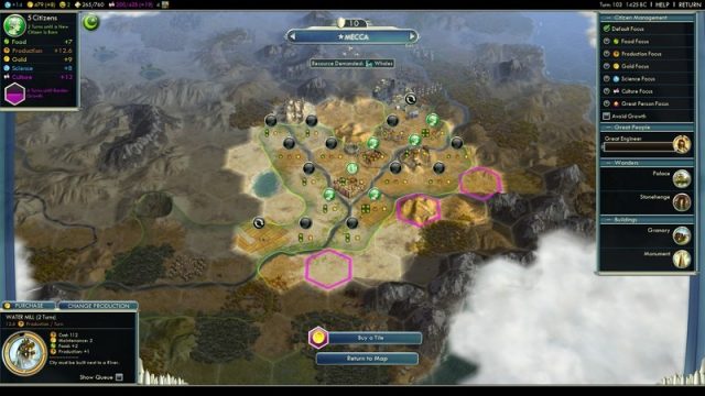 Civilization V  in-game screen image #2 City management