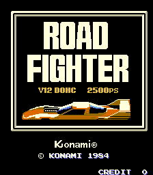 Road Fighter title screen image #1 