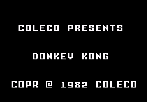 Donkey Kong title screen image #1 