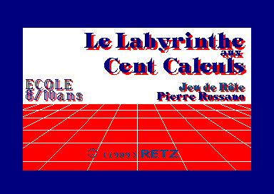 Le Labyrinthe Aux Cent Calculs title screen image #1 