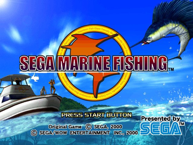 Sega Marine Fishing title screen image #1 