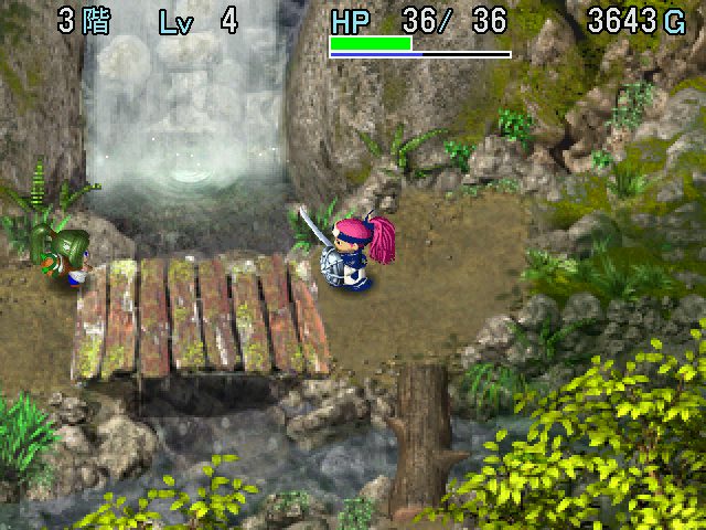 Fushigi Dungeon - Furai no Shiren Gaiden: Onnakenshi Asuka Kenzan  in-game screen image #2 