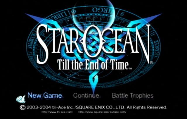 Star Ocean: Till the End of Time  title screen image #1 