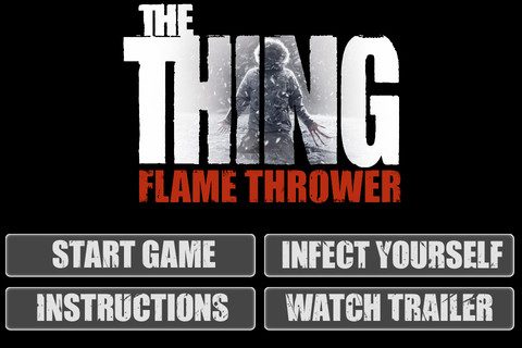 The Thing: Flame Thrower title screen image #1 