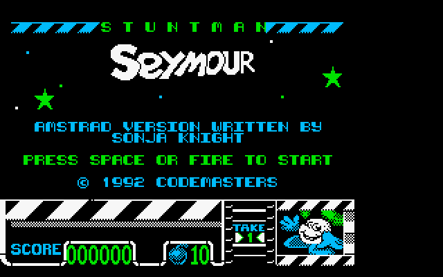 Stuntman Seymour  title screen image #1 