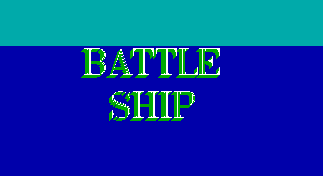 Battle Ship title screen image #1 