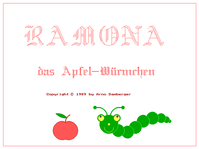 Ramona das Apfel-Würmchen title screen image #1 