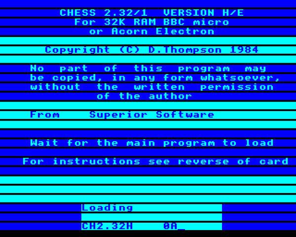 Chess title screen image #1 