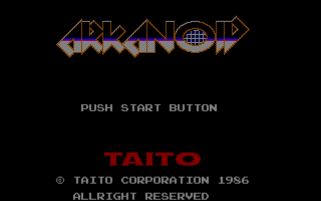 Arkanoid title screen image #1 