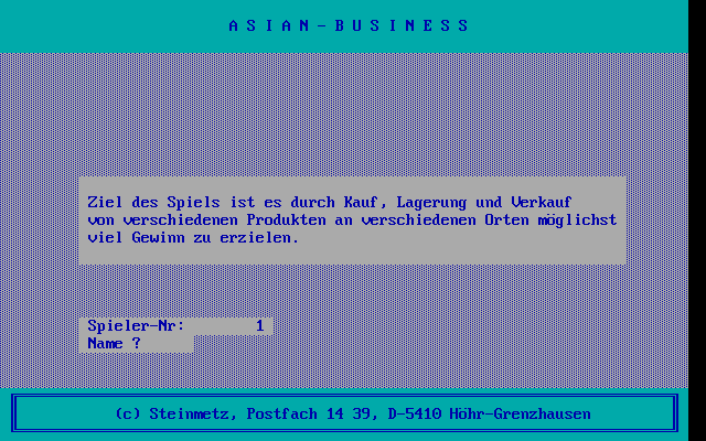 Asian-Business title screen image #1 