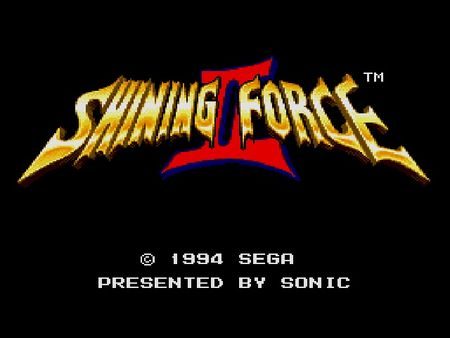 Shining Force II  title screen image #1 
