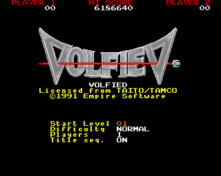 Volfied title screen image #1 