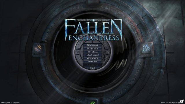 Fallen Enchantress  title screen image #1 Main menu