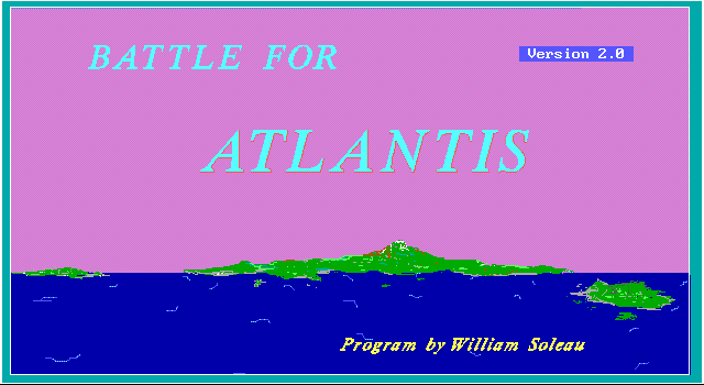 Battle for Atlantis title screen image #1 