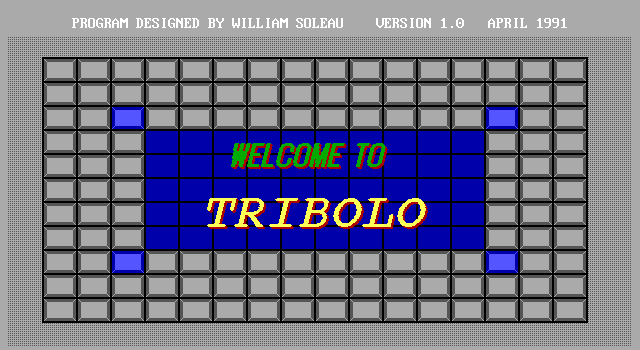 Tribolo title screen image #1 