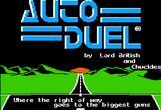 Autoduel  title screen image #1 
