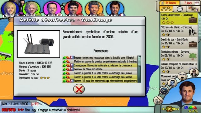 Elections 2012 - En Route pour l'Élysée in-game screen image #2 