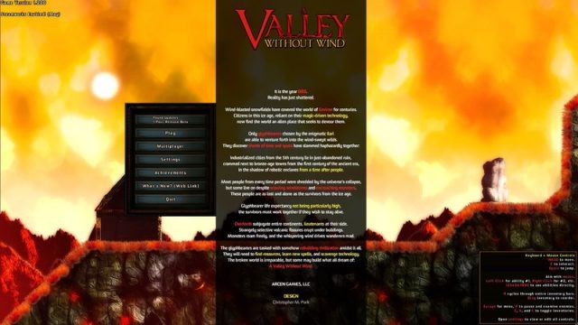 A Valley Without Wind  title screen image #1 