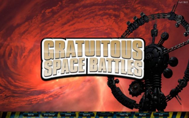 Gratuitous Space Battles  title screen image #1 