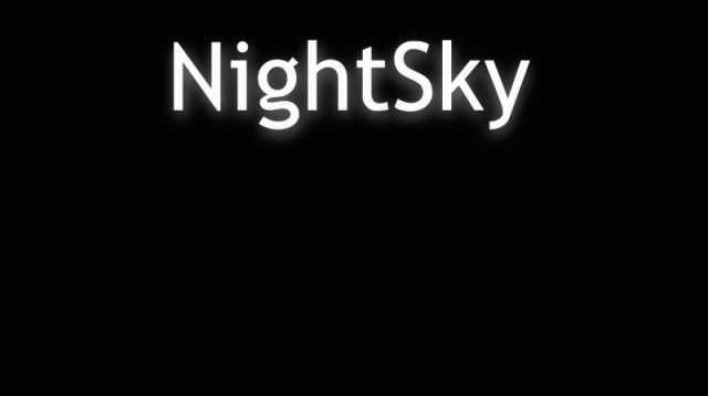 NightSky  title screen image #2 