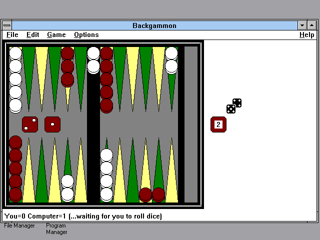 Backgammon in-game screen image #1 