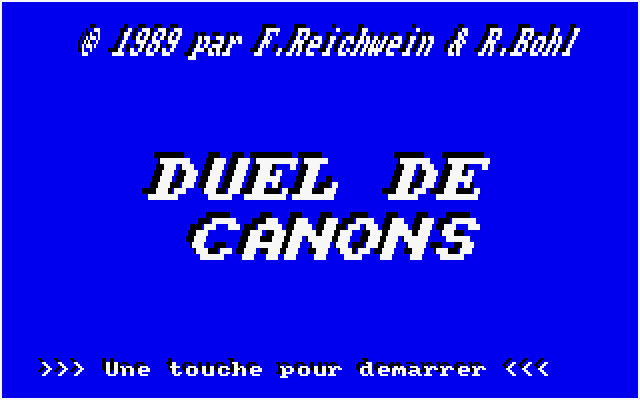 Duel de Canons title screen image #1 