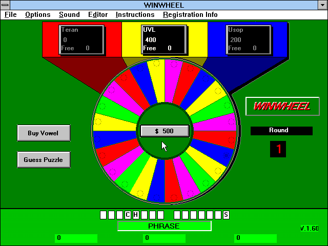 Winwheel in-game screen image #1 