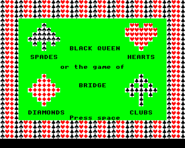 Black Queen or the Game of Bridge  title screen image #1 