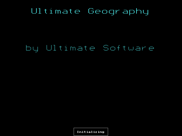 Ultimate Geography title screen image #1 
