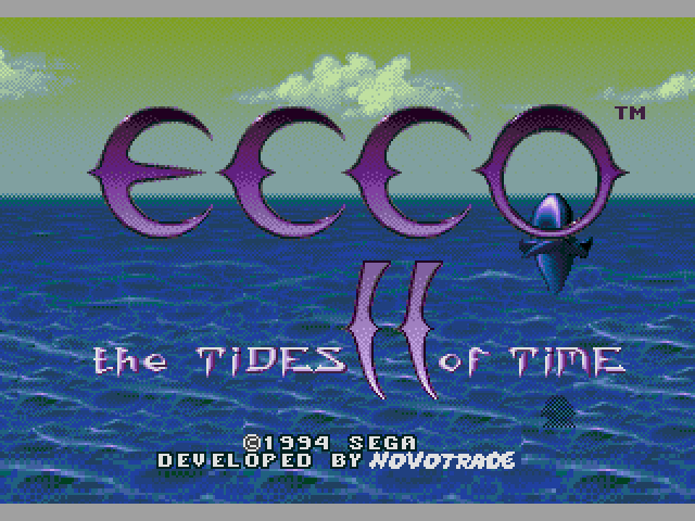 Ecco: The Tides of Time  title screen image #1 
