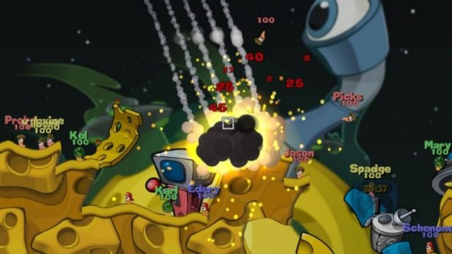 Worms 2: Armageddon in-game screen image #1 