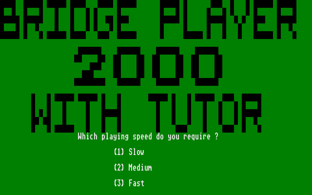 Bridge Player 2000  title screen image #1 