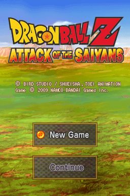 Dragon Ball Z: Attack of the Saiyans  title screen image #1 