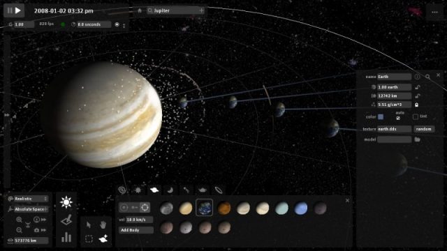 Universe Sandbox in-game screen image #1 