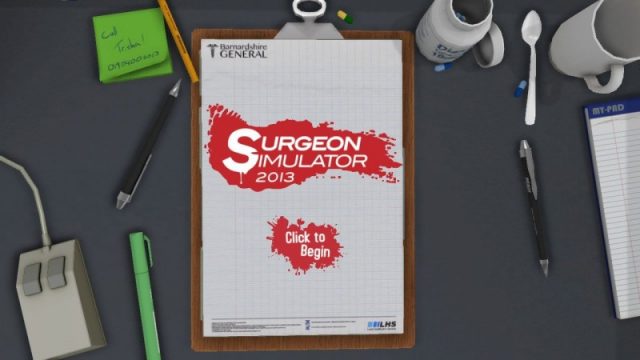 Surgeon Simulator 2013 title screen image #1 