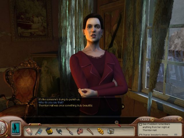 Nancy Drew 28: Ghost of Thornton Hall in-game screen image #2 