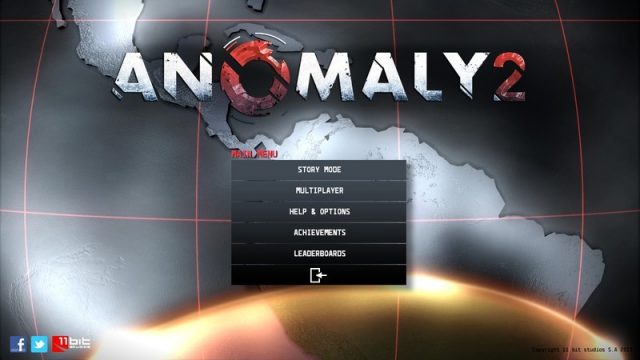Anomaly 2 title screen image #1 Main menu