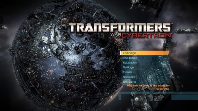 Transformers: War for Cybertron title screen image #1 