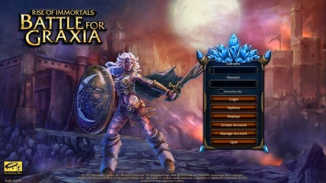 Battle for Graxia  title screen image #1 